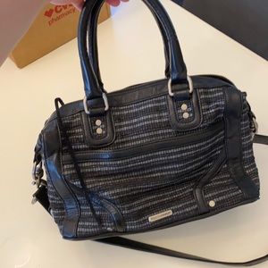 Rebecca Minkoff woven crossbody satchel bag